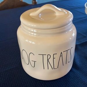 Rae Dunn dog treat canister
